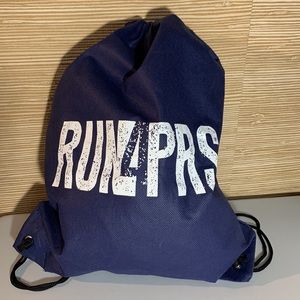 Run 4 PRS Drawstring Navy Blue Back Pack Bag